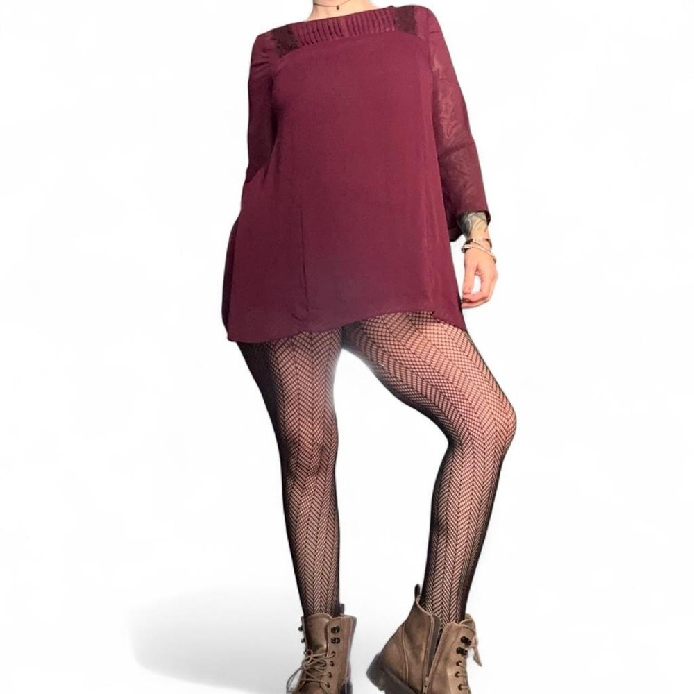 Jessica Simpson Maternity Burgundy Top Dress